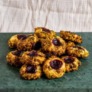 Raspberry Pistachio Cookie