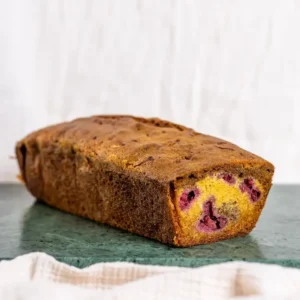 Matcha-Raspberry Bread