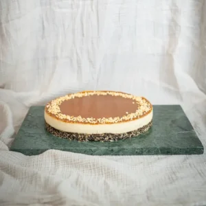 VEGAN SALTED CARAMEL CHEESECAKE